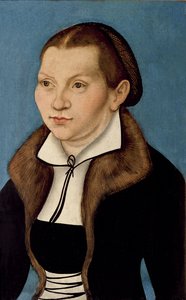 Portret van Katherine von Bora (1499-1552) 1529